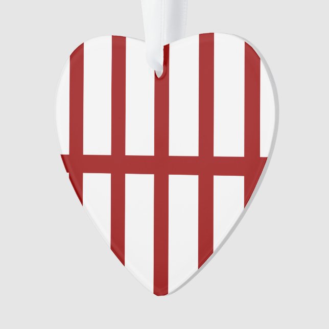 5 Bisted Red Lines Ornament (Vorderseite)