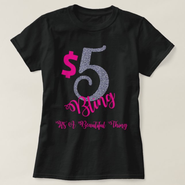 5 Bling Juwelierzubehör Berater Live T-Shirt (Design vorne)