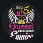 5 Bling Queen for women Ladies Paparazzi Große Wanduhr<br><div class="desc">5 Bling Queen for women Ladies Paparazzi</div>