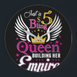 5 Bling Queen for women Ladies Paparazzi Große Wanduhr<br><div class="desc">5 Bling Queen for women Ladies Paparazzi</div>