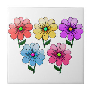 5 Blume Design Fliese
