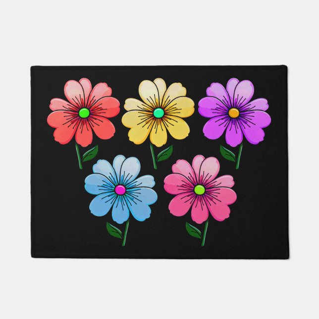 5 Blume Design Fußmatte (Vorderseite)