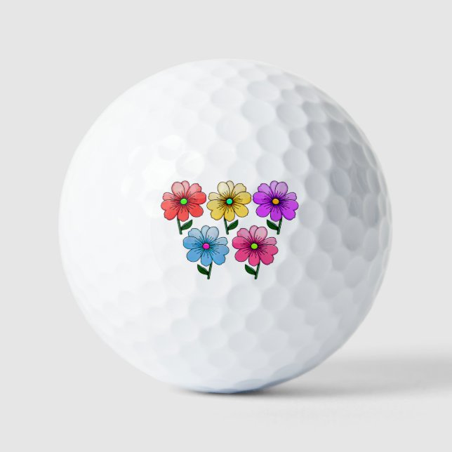 5 Blume Design Golfball (Vorderseite)