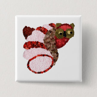 5 Cm Badge du Carré de hibou