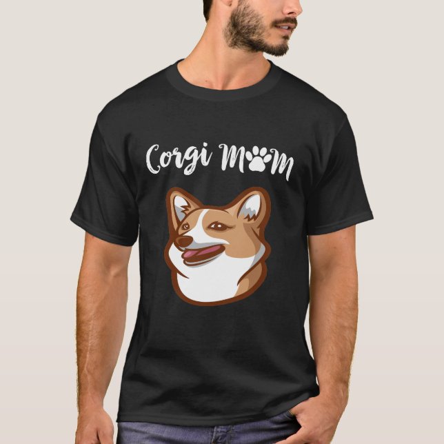 5 Corgi-Mama T-Shirt (Vorderseite)