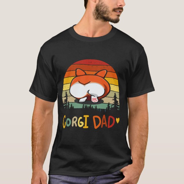 5 Corgi Vater Corgi T-Shirt (Vorderseite)
