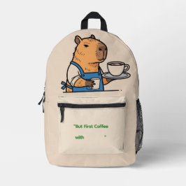 5. Cozy Vibes Capybara Bag Bedruckter Rucksack