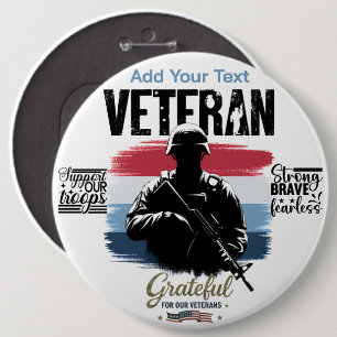 #5 Dankbar für unsere Veteranen Button