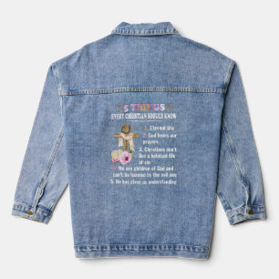 5 Dinge alle Christlich sollten den Glauben Jesus Jeansjacke