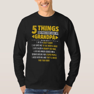 5 Dinge, die du über meine Großvater-Väter wissen  T-Shirt