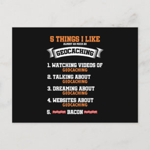 5 Dinge, die ich am Geocaching-Hobby GPS-Navigatio Postkarte