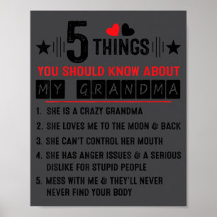 5 Dinge, die Sie über meine Oma wissen sollten Lus Poster