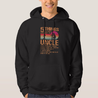 5 Dinge über meinen Onkel Vater Tag von Tochter Hoodie