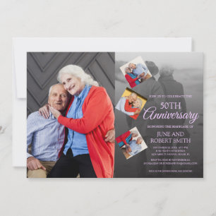 5 Foto 50. goldenes Hochzeitstag Einladung