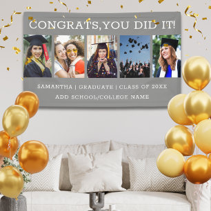 5-Foto-Collage-Abschluss 2026 Gratuliere Absolvent Banner