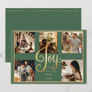 5-Foto-Collage Freude Gold Xmas Weihnachten Ferien