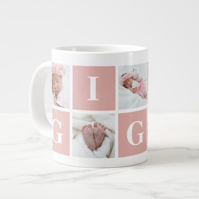 5 Foto Collage Gigi Spezialität Kaffeebeutel Jumbo-Tasse (Vorderseite Links)