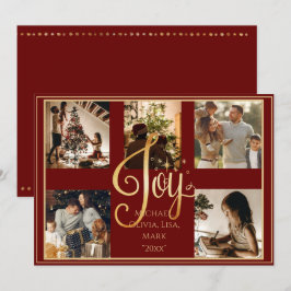 5 Foto Collage gold Freude Weihnachten Weihnachten