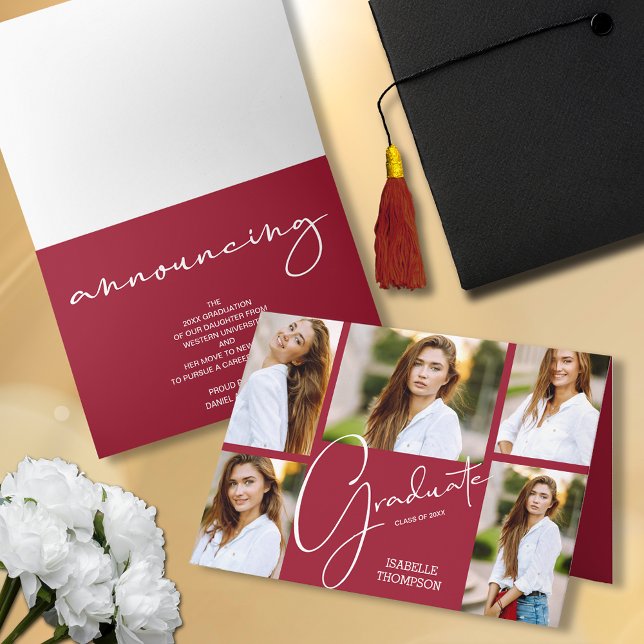 5 Foto Crimson Abschluss Ankündigung (Von Creator hochgeladen)