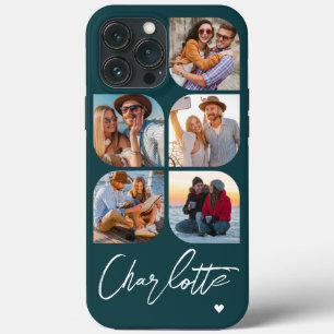 5 Foto Moderner Trendiger Einfacher Personalisiert Case-Mate iPhone Hülle