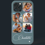 5 Foto Modernes Trendy Einfache Personalisierte Be Case-Mate iPhone Hülle<br><div class="desc">5 Foto Modern Trendy Simple Heart Personalisiert Name iPhone Cases enthält fünf Ihrer Lieblings-Fotos mit Ihrem personalisierten Namen in eleganten weißen Kalligraphie-Skript mit einem Liebe Herz. Personalisieren Sie diese, indem Sie den Text in dem dafür vorgesehenen Textfeld bearbeiten. Perfekt zum Geburtstag, Weihnachten, Muttertag, Babyduschen, Brautpartys, Mama, Schwester, Cousins, beste Freunde...</div>