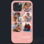 5 Foto Modernes Trendy Einfache Personalisierte Be Case-Mate iPhone Hülle<br><div class="desc">5 Foto Modern Trendy Simple Heart Personalisiert Name iPhone Cases enthält fünf Ihrer Lieblings-Fotos mit Ihrem personalisierten Namen in eleganten weißen Kalligraphie-Skript mit einem Liebe Herz. Personalisieren Sie diese, indem Sie den Text in dem dafür vorgesehenen Textfeld bearbeiten. Perfekt zum Geburtstag, Weihnachten, Muttertag, Babyduschen, Brautpartys, Mama, Schwester, Cousins, beste Freunde...</div>