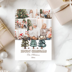 5 Foto Western Howdy Weihnachten