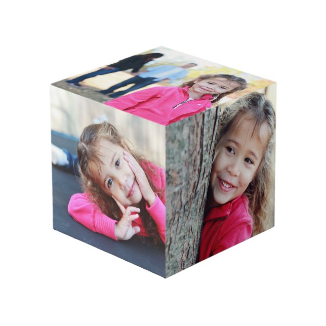 5 Foto Zimmerdekor Shelf Display Familienkindern H Würfel (Vorderseite Schrägansicht)