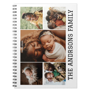 5-Fotos-Familie Spiral Foto Notebook Notizblock