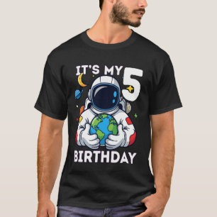 5. Geburtstag Astronaut Weltraumfan T-Shirt