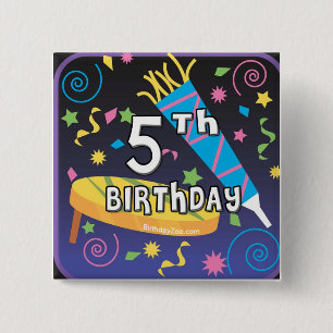 5. Geburtstag Button