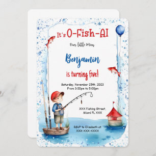 5. Geburtstag Fischen Einladung