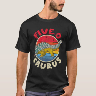 5. Geburtstag Five O Saurus I Ankylosaurus I Famil T-Shirt