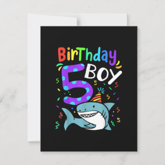 5. Geburtstag Fünf Jahre alt, Haigeschenke Einladung