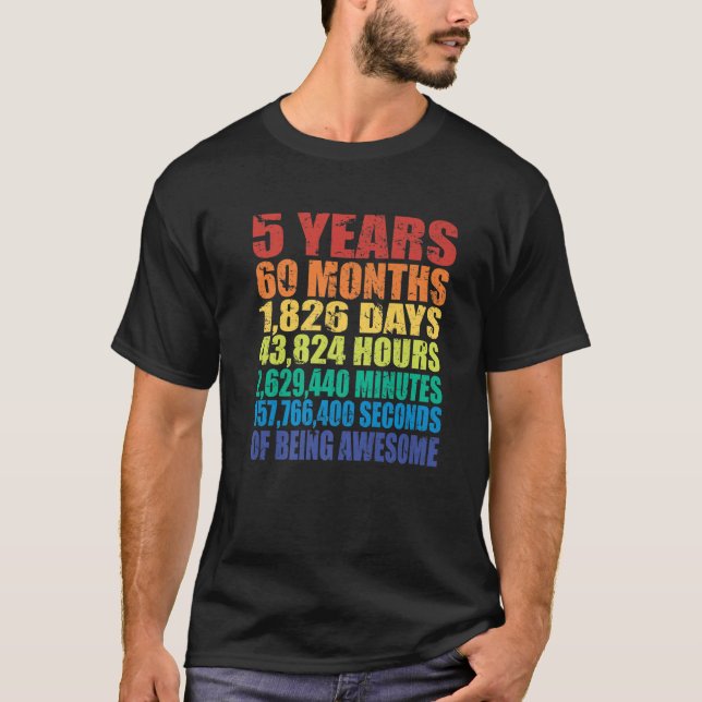 5. Geburtstag für Jungen T-Shirt (Vorderseite)