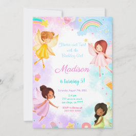 5. Geburtstag Goldenes Party Einladung