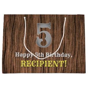 5. Geburtstag: Inspirierter Country Western Look, Große Geschenktüte