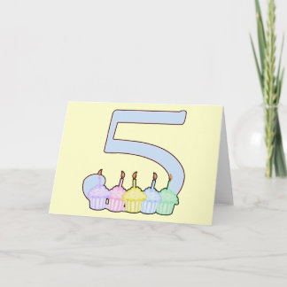 5. Geburtstag Karte