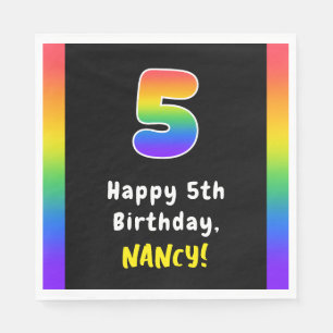 5. Geburtstag: Rainbow Spectrum # 5, Individuelle Serviette