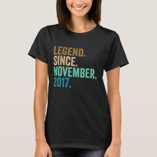 5. Geburtstag seit November 2017 5 Jahre T-Shirt
