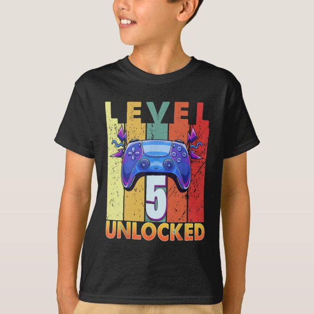 5. Geburtstag Trending Vintag T-Shirt (Vorderseite)