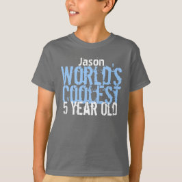 5. Geburtstagsgeschenk der Coolsten 5-jährigen Wel T-Shirt