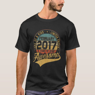 5. Geburtstagsgeschenk Retro Februar 2017 5 Jahre  T-Shirt