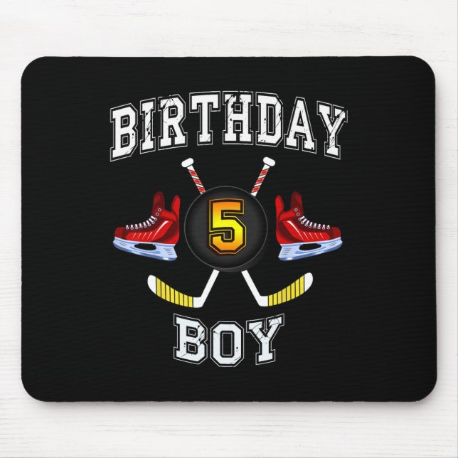 5. Geburtstagskind - Eishockey 5 Jahre Mousepad (Vorne)