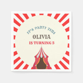 5. Geburtstagsparty Circus THEMA Serviette