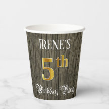 5. Geburtstagsparty - Imitate Gold & Imitate Wood 