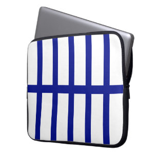 5 geteilte blaue Streifen - Laptop-Sieb Laptopschutzhülle