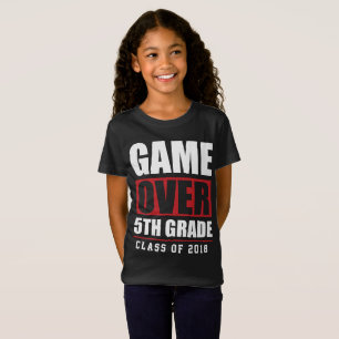 5. Grad-Abschluss-Schule fängt T-Stück der Klasse T-Shirt