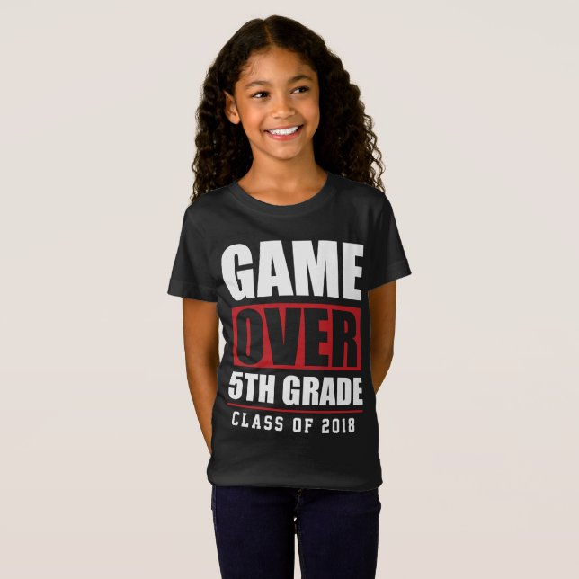 5. Grad-Abschluss-Schule fängt T-Stück der Klasse T-Shirt (Vorne ganz)