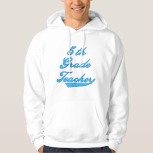 5. Grad-Lehrer-blaue Text-T-Shirts und Geschenke Hoodie